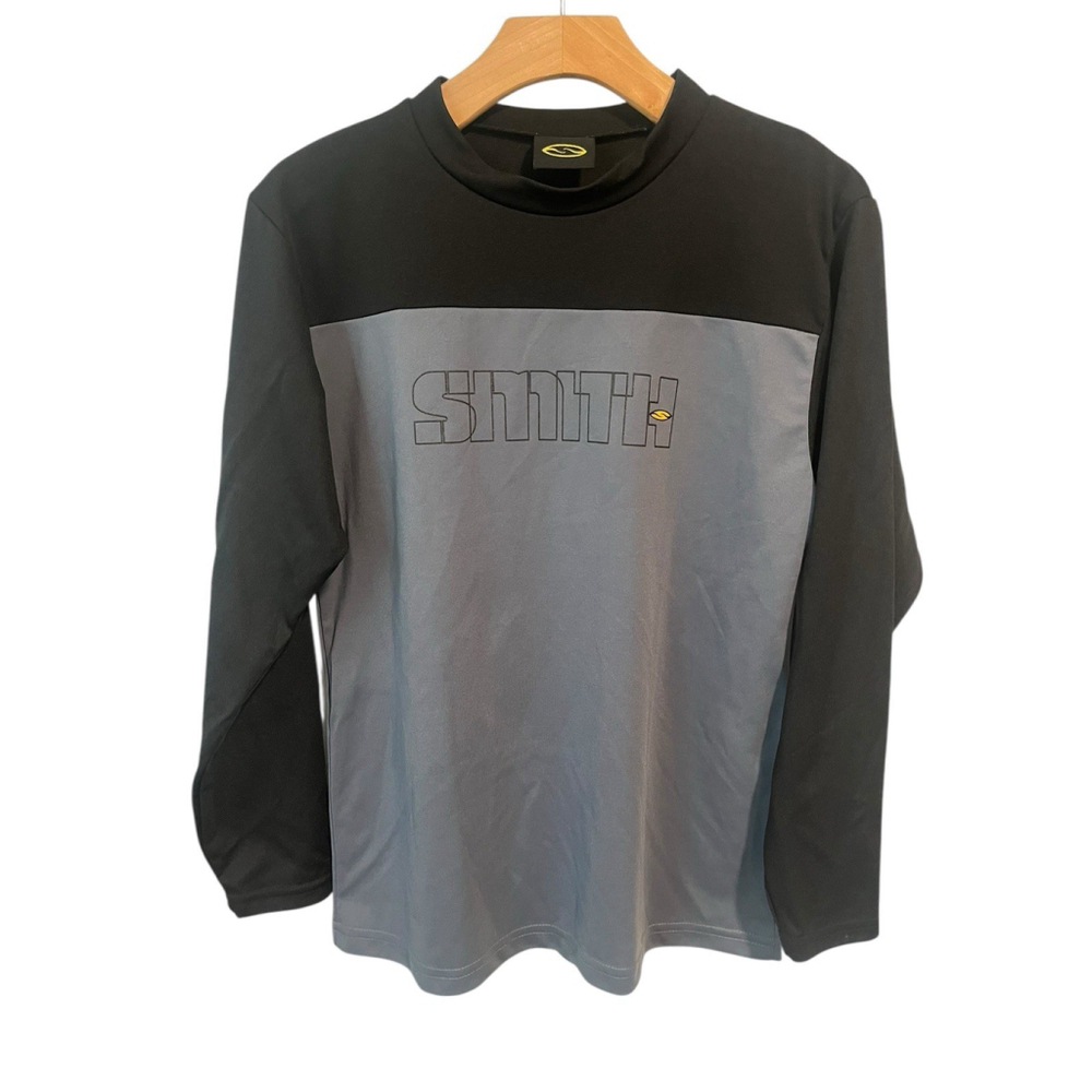 Smith T Shirt Mens Small Gray Black Activewear Long Sleeve